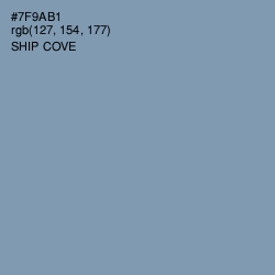 #7F9AB1 - Ship Cove Color Image